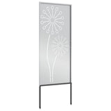 Garden Privacy Screen Silver 50 x 140 cm Galvanised steel 876306