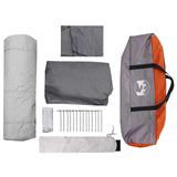 Instant Tent Grey and Orange 8-Person 42017486