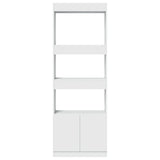 Highboard White 63x33x180 cm Engineered Wood 3309600
