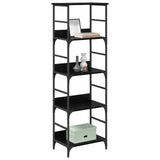 Bookshelf Black Oak 50x33x153cm Engineered Wood 882756