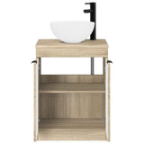 Bathroom Furniture Set Sonoma Oak Engineered Wood 3404206