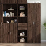 Highboard Brown Oak 45x42.5x185 cm Engineered Wood 3281454