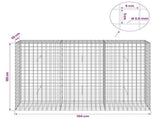 Gabion with 3.5 mm Wire and 5x5 cm Mesh 150x30x100 cm 3462237