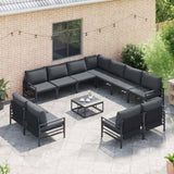 Garden Sofa Set Anthracite Steel 3379034