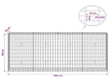 Gabion with 5 mm Wire and 5x10 cm Mesh 200x30x100 cm 3464638