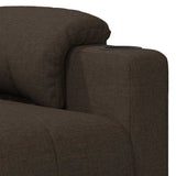 Recliner Chair Dark Brown Fabric 348075
