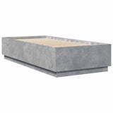 Bed Frame without Mattress Concrete Grey 100x200 cm 3209719