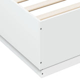 Bed Frame without Mattress White 160x200 cm 3209688