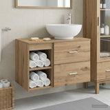 Bathroom Furniture Set 2 pcs Artisan Oak Engineered Wood 3403919
