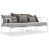 Sofa Bed Frame without Mattress White Metal 90x200 cm 324750