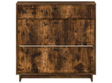 Shoe Cabinet EDE 78 x 24 x 103 cm Engineered Wood Smoked Oak 896000