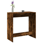 ZNTS Bar Table Smoked Oak 102x50x103.5 cm Engineered Wood 854431