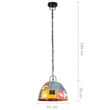 Industrial Vintage Hanging Lamp 25 W Multicolour Round 31cm E27 320550