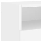 TV Wall Cabinets 2 pcs White 80x30x30 cm Engineered Wood 836869