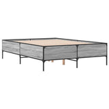 Bed Frame without Mattress Grey Sonoma 160x200 cm 3279790
