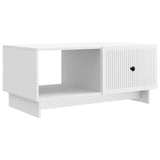 Coffee Table White 90 x 50 x 40 cm Engineered Wood 894035