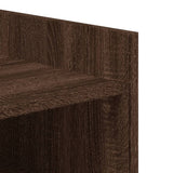 Shoe Cabinet Brown Oak 52x37.5x100 cm Engineered Wood 848450