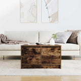 Coffee Table with Drawers Smoked Oak 70.5x70x40 cm 3328412