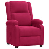Recliner Chair Wine Red Velvet 342404