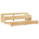 Daybed with Trundle without Mattress IRUN 90x200 cm 42000161