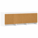 TV Cabinet 130 x 33 x 47 cm White Engineered Wood 8011195
