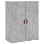 Highboard Concrete Grey 69.5x34x180 cm Engineered Wood 3195711