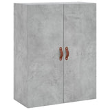 Highboard Concrete Grey 69.5x34x180 cm Engineered Wood 3195711