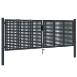 Garden Gate Anthracite 300x75 cm Steel 154565