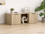 Cat Crate Furniture Sonoma Oak 100 x 49 x 45 cm Engineered Wood 8014761