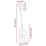 Shovel Silver 29 x 122 cm Aluminum 42019413