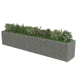 143554 Gabion Raised Bed Galvanised Steel 540x90x100 cm