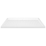 Shower Base Tray with Dots White 80x120x4 cm ABS 148901