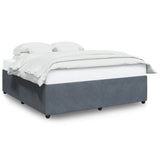 Bed Frame without Mattress Dark Grey Super King Velvet 3285046