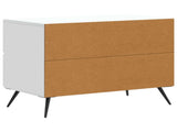 Bedside Cabinet White 62 x 34.5 x 47.5 cm Engineered Wood 895465