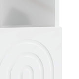 LED TV Cabinet High Gloss White Engineered Wood 896329