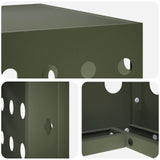 Air Conditioner Cover Olive Green 110 x 50 x 80 cm Steel 8014139