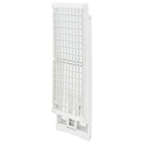 Folding Clothes Dry Rack White Plastic 48817