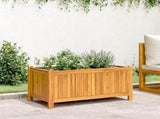 Garden Planter with Liner 80x42x40 cm Solid Wood Acacia 366435