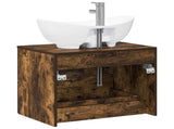 Bathroom Furniture Set Smoked Oak Engineered Wood 3404402