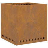 Smokeless Fire Pit Brown 48 x 48 x 50 cm Weathering Steel 858987