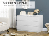 Chest of Three Drawers - White T3398P344510
