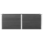 Garden Raised Bed 250x50x91 cm WPC Grey 49058