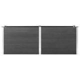 Garden Raised Bed 250x50x91 cm WPC Grey 49058