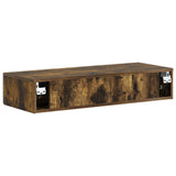 Wall-Mounted Side Table Smoked Oak 87.5 x 34.5 x 17 cm 897990