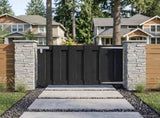 Garden Gate 100 x 60 cm WPC and Aluminium Black 42039041