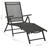 10 Piece Garden Dining Set Black and Anthracite 3070645