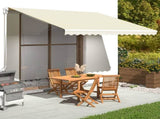 Replacement Fabric for Awning Cream 4x3.5 m 311928