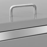 Triple Wheelie Bin Shed 207x77.5x115 cm Stainless Steel 149560