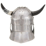 Fantasy Viking Helmet LARP Silver Steel 286205