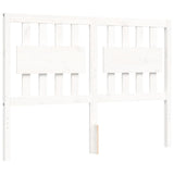 Bed Frame without Mattress White 120x200 cm Solid Wood 3194307